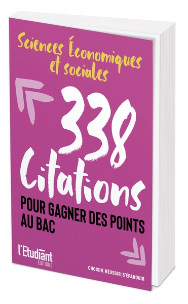 Sciences économiques et sociales - 338 citations pour gagner des points au bac - Image principale