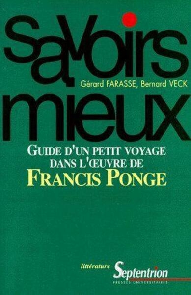 Guide d'un petit voyage dans l'oeuvre de francis ponge - Image principale