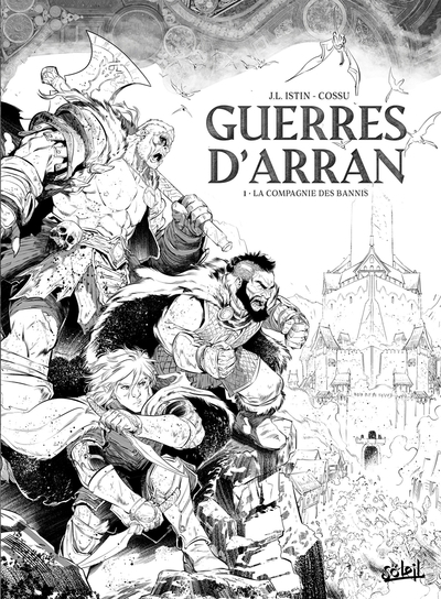 Guerres d'arran t01 - la compagnie des bannis - édition nb - Image principale