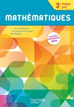 Mathématiques 3e prépa-pro - livre élève - ed. 2016 - Image principale