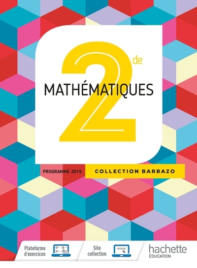 Mathématiques barbazo 2nde - livre élève - ed. 2019 - Image principale