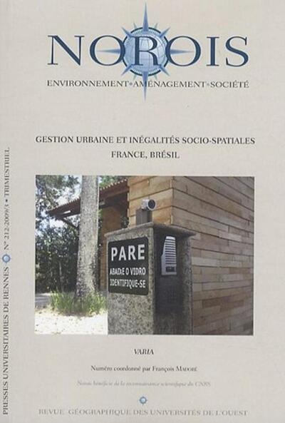 Gestion urbaine et inegalites socio spatiales - Image principale