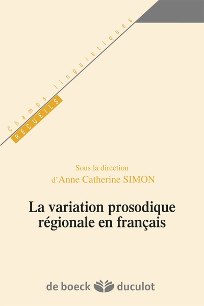 La variation prosodique régionale en français - Image principale