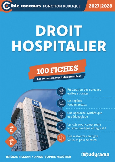 Droit hospitalier – 100 fiches (catégories a et b –?édition 2027-2028) - Image principale