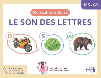 La classe de moscaia - mon cahier ardoise - apprendre le son des lettres - Image principale