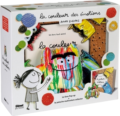 Coffret couleurs des émotions. pop-up et peluche multicolore - Image principale