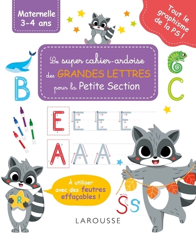 Mon super cahier ardoise petite section grandes lettres - Image principale