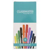 Stylo feutre pointe fine - Assortiment de 10 couleurs - Classmates