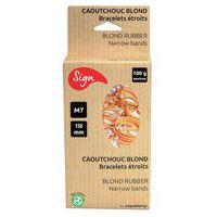 Boite de 100g de bracelets élastiques Ø 150 mm - Sign