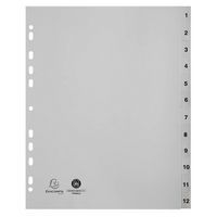 Jeu de 12 maxi intercalaires numériques polypropylène A4+ - Image principale