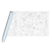 Fresque prédessinée 10 x 0,50 m, 120 g thème forêt - Image principale