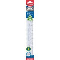 Règle plate gaucher 30 cm - Géometric, en plastique recyclé - Image principale