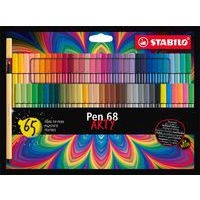 Etui de 65 feutres de dessin STABILO Pen 68 ARTY - Image principale