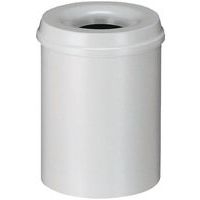 Poubelle anti-feu 30L Gris - Image principale