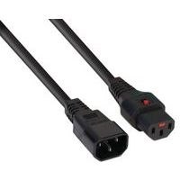 Rallonge d'alimentation C14 / C13 à verrouillage noire -2,0m - Image principale