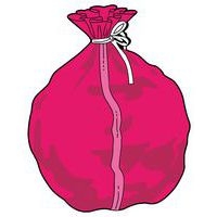 Lot de 250 Sacs à ouverture soluble 100x70 couleur rouge - Image principale