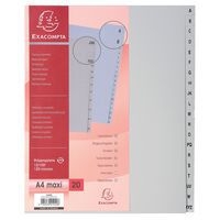 Lot de 10 Intercalaires alphabétiques pp gris az 20 positions A4 maxi - Image principale