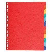Lot de 25 Intercalaires carte 220g 12 positions - a4 maxi - Image principale