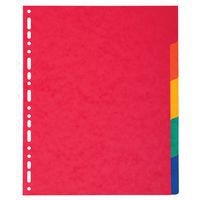 Lot de 25 Intercalaires carte lustrée 225g 5 positions - a4 maxi - Image principale