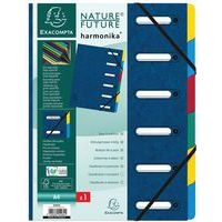 Trieur harmonika® bleu avec élastiques 6 compartiments (lot de 8) - Image principale