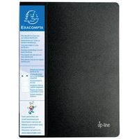 Lot de 12 Protège-documents rigide avec porte étiquette 60 vues Noir - Image principale