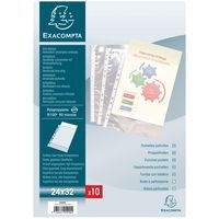 Lot de 10 Pochettes perforées polypropylène 9/100e - Image principale