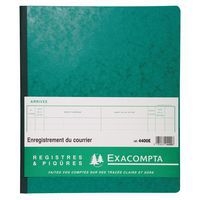 Piqûre 32x27cm enregistrement du courrier 26 lignes 80 pages - Image principale