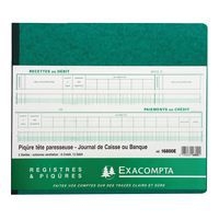 Piqûre journal de caisse ou banque à tête paresseuse 27x32cm - Image principale