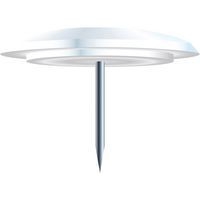 Boîte de 40 punaises pointe 7mm 10mm de diamètre blanc - Image principale