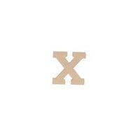 Lettre X kraft 20cm (Lot de 6) - Image principale