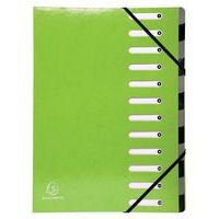 Lot de 6 trieurs harmonica iderama 12 compartiments Vert anis - Image principale