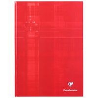 Brochure rembordée Rouge 21x29,7cm 192p ligné + marge - Image principale