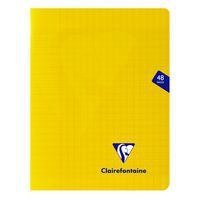 Mimesys cahier piqué polypro 17x22cm 48p séyès Jaune - Image principale