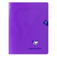 Mimesys cahier piqué polypro 17x22cm 48p séyès Violet - Image principale