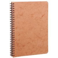 Age Bag carnet reliure intégrale 14,8x21cm 100p ligné tabac - Image principale