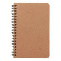 Age Bag carnet reliure intégrale à poches 11x17cm 120p détach ligné tabac - Image principale