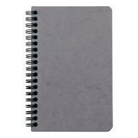 Age Bag carnet reliure intégrale à poches 11x17cm 120p détachligné gris - Image principale