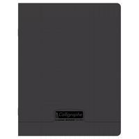 8000 POLYPRO, Cahier piqué noir 17x22cm 192p séyès 90g - Image principale