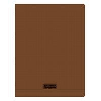 8000 POLYPRO, Cahier piqué marron 24x32cm 48p séyès 90g - Image principale