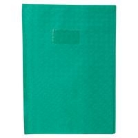 Protège-cahier grain losange 18/100ème 21x29,7 vert + porte étiquette - Image principale