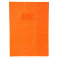 Protège-cahier grain losange 18/100ème 21x29,7 orange + porte étiquette - Image principale