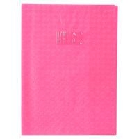 Protège-cahier grain losange 18/100ème 21x29,7 rose + porte étiquette - Image principale