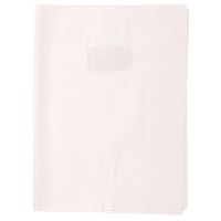 Protège-cahier grain losange 18/100ème 21x29,7 blanc + porte étiquette - Image principale
