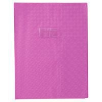 Protège-cahier grain losange 18/100ème 24x32 violet + porte étiquette - Image principale