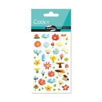 Etui stickers 3d cooky 1 planche fleurs - Maildor - Image principale