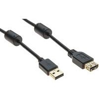 Câble USB 2.0 type A et B avec ferrites noir - 1,0 m - Image principale