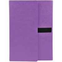 Chemise extensible 3 rabats carte lustrée sangle scratch - 24x32cm - Image principale