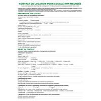 Lot de 50 Contrat de location pour locaux non meublés réf 44E - Image principale