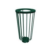 Poubelle Lofoten Vigipirate 100 L acier galva - vert 6005 - Image principale