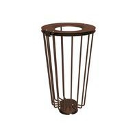 Poubelle Lofoten Vigipirate 100 L acier galva - marron 8017 - Image principale